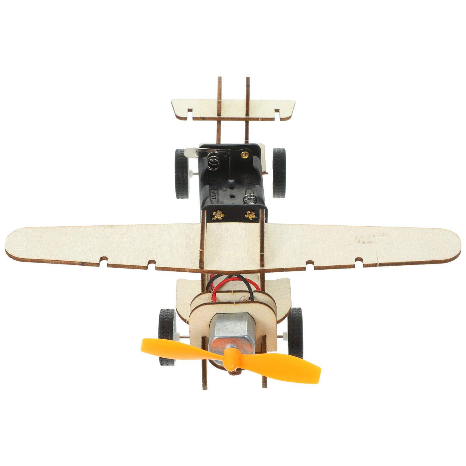 Art Craft Education - 1Set Wooden Glider Plane DIY Science