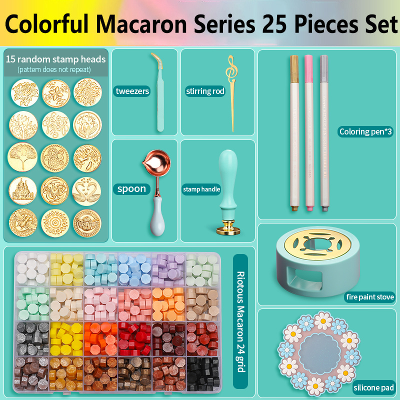 Wax Seal Stamp Set Kit Lacquer - Batik Wax Kit 评论和价格