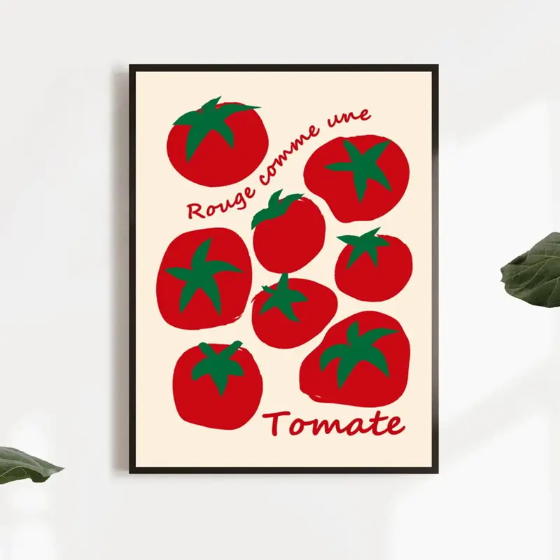 Modern Colorful Red Tomatoes W - Art Craft Kitchen 评论和价格