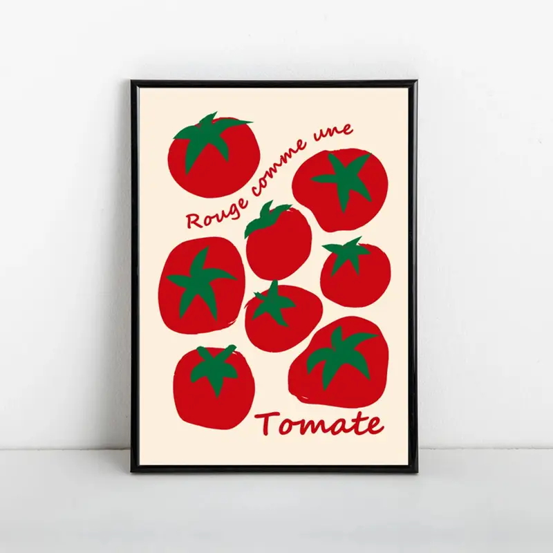 Modern Colorful Red Tomatoes W - Art Craft Kitchen 评论和价格