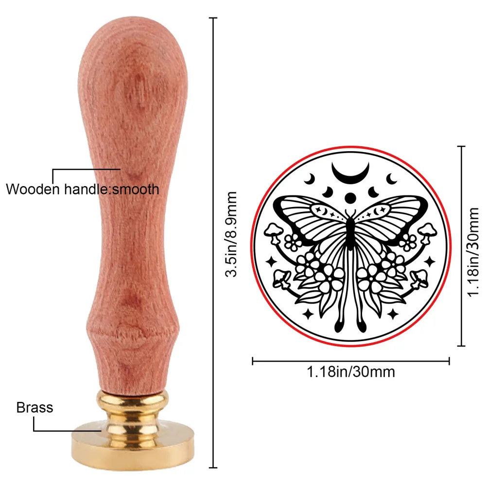 1PC Butterfly Wax Seal Stamp K - Batik Wax Kit 评论和价格