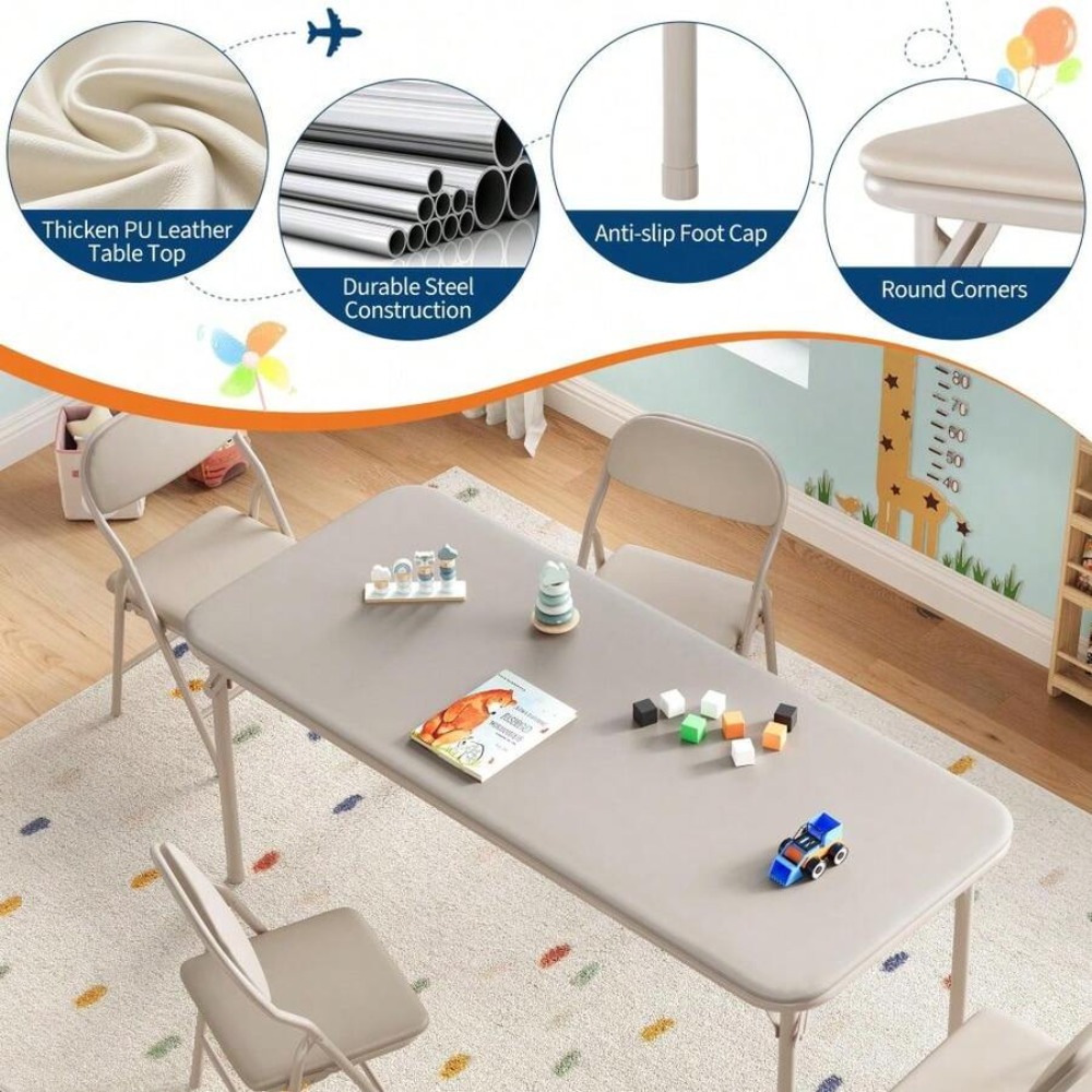 Kids Activity Table Set Foldin - Art Craft Toddlers 评论和价格