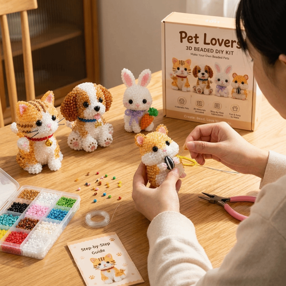 Handmade DIY Animal Bead Embro - Art Craft Education 评论和价格