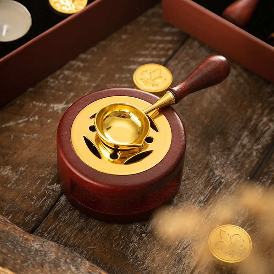 1set Wax Seal Warmer Kit, Wood - Batik Wax Kit 评论和价格