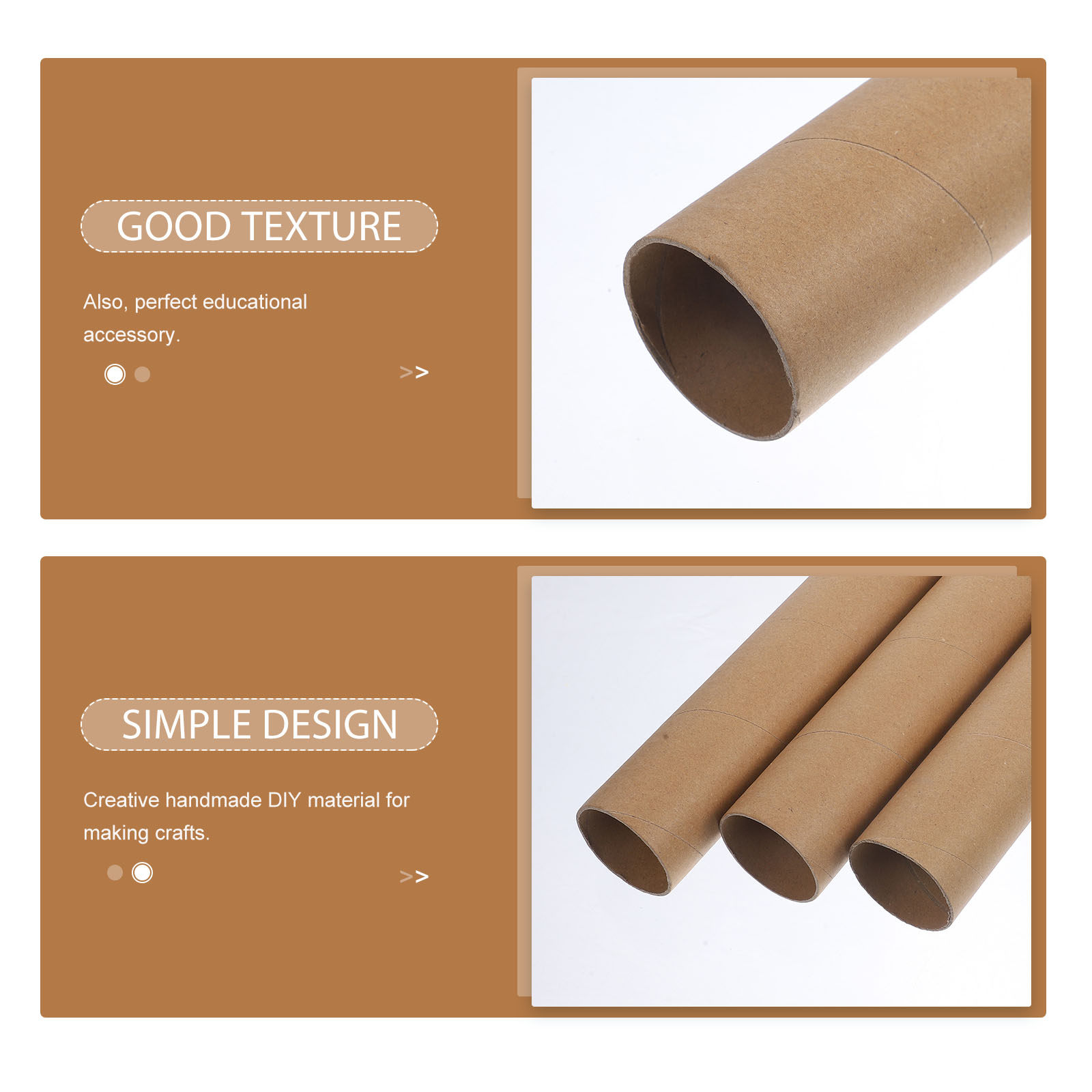 3Pcs Paper Tube DIY Craft Roll - Art Craft Education 评论和价格