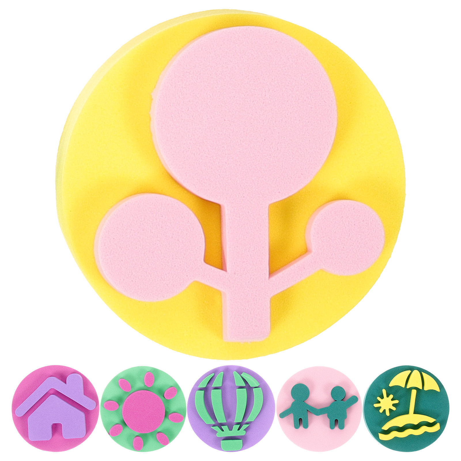 6Pcs Washable Sponge Stamper f - Art Craft Education 评论和价格