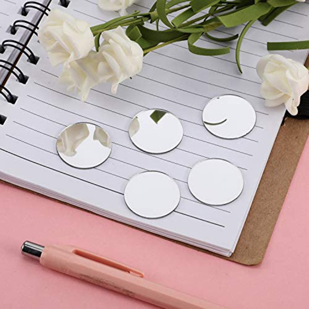 50PCS Round Mini Mosaic Tiles  - Art Craft Mirror 评论和价格
