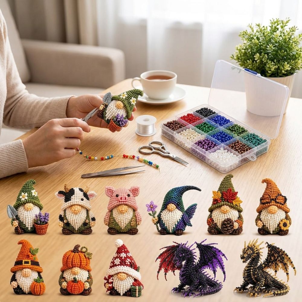 Vibrant Tube Beads 3D Beaded D - Art Craft Education 评论和价格