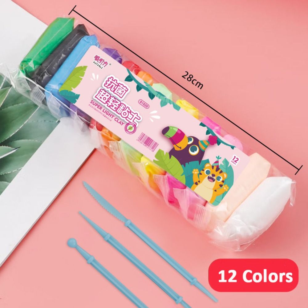 12/24/36pcs New Ultra-Light Pl - Air Dry Clay 评论和价格