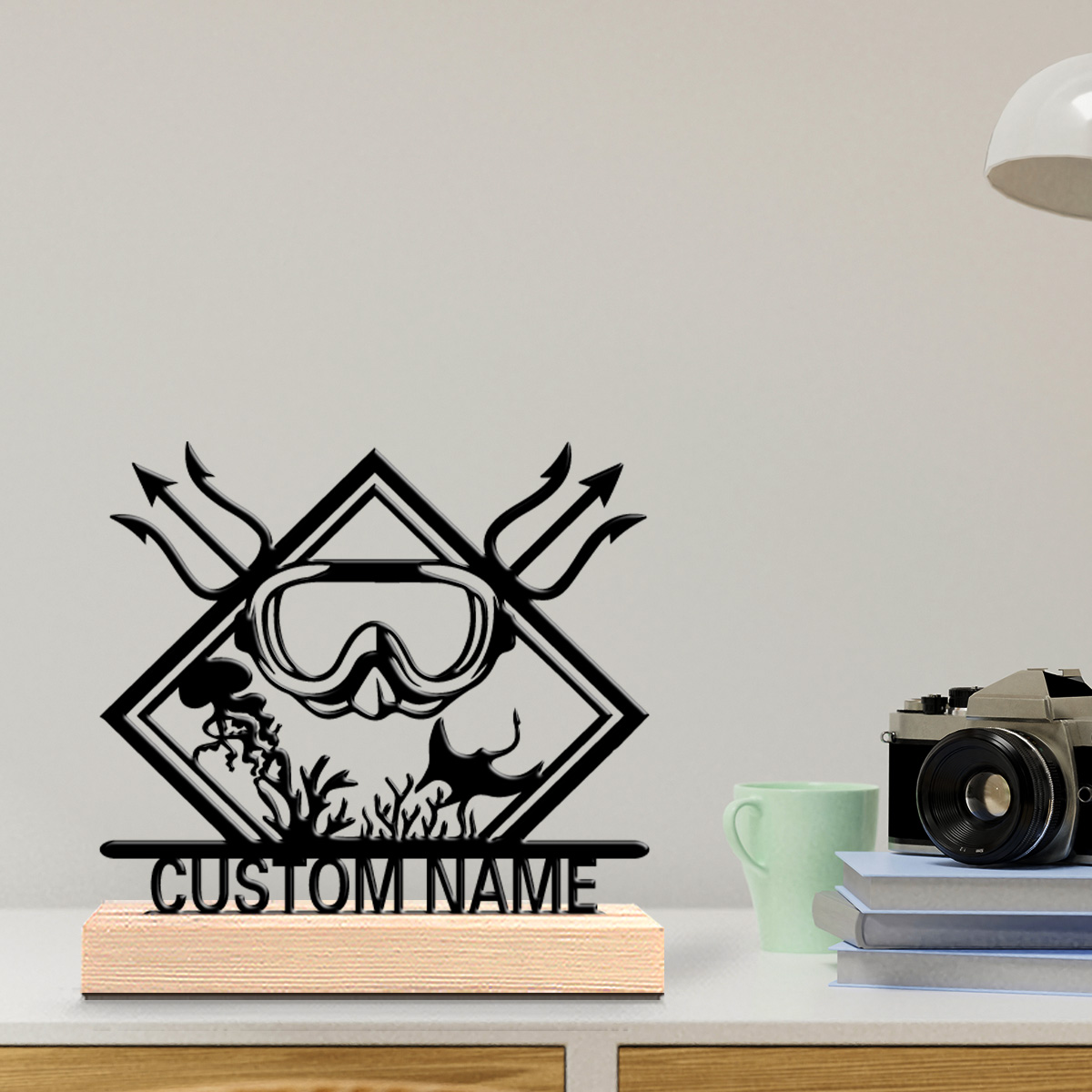 1pc Simple Diver Personalized  - Art Craft Names 评论和价格