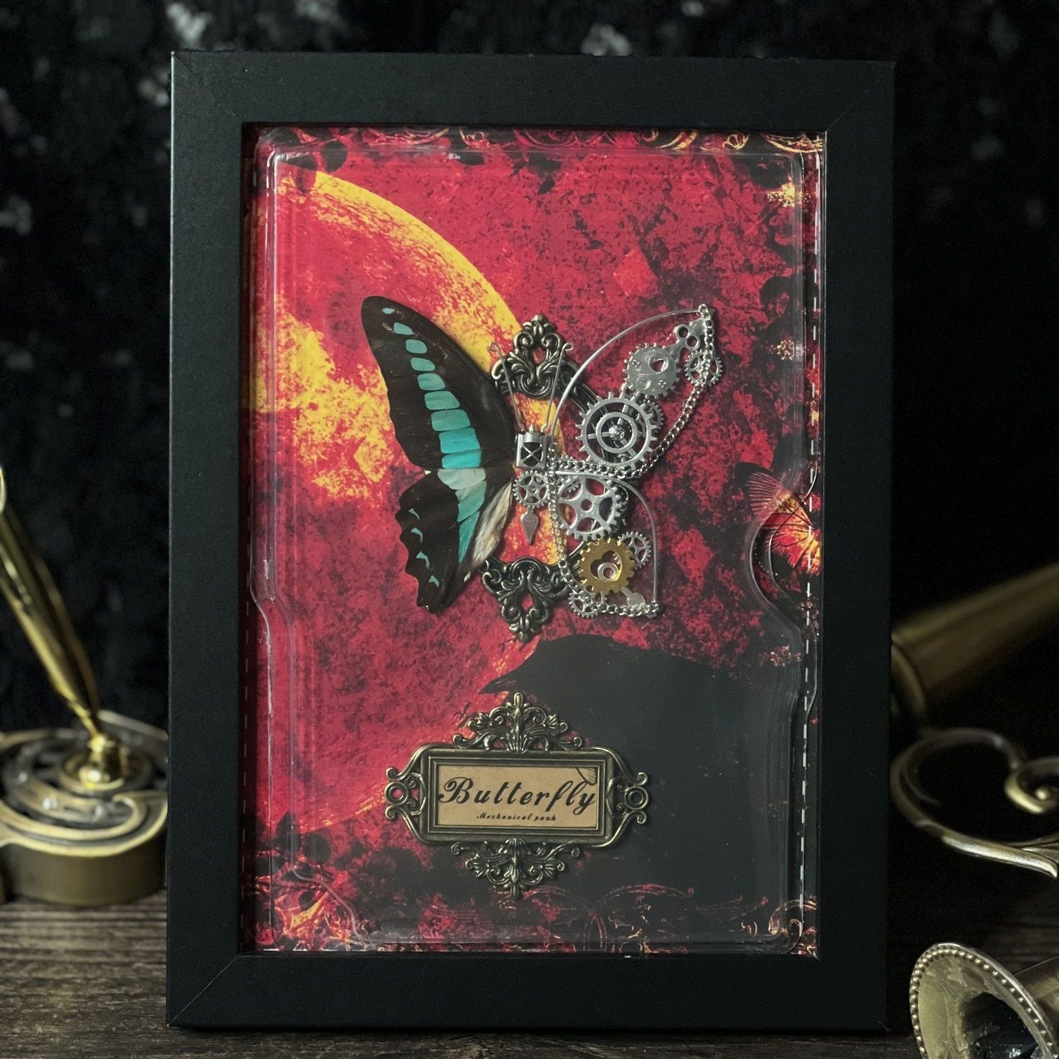 Steampunk Butterfly Frame DIY  - Art Craft Mirror 评论和价格