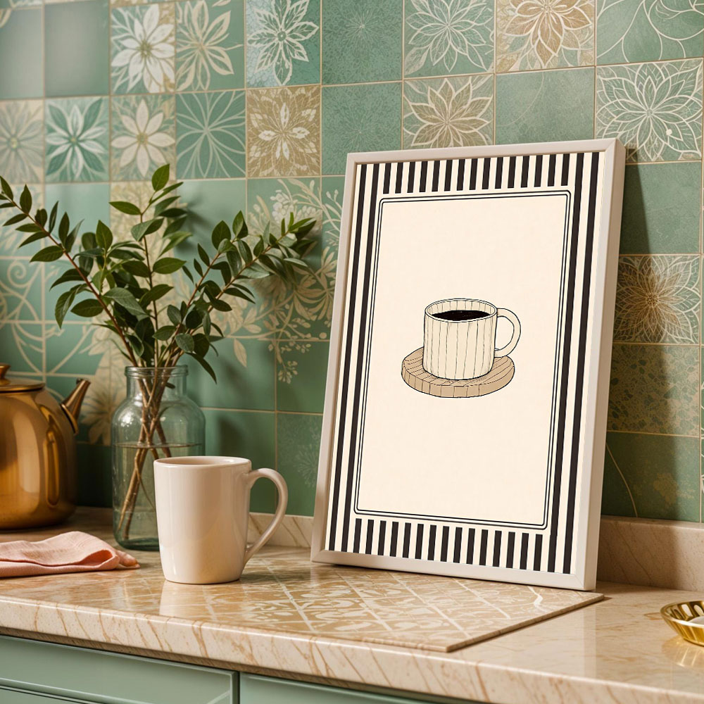 1pc frameless Coffee Adventure - Art Craft Kitchen 评论和价格