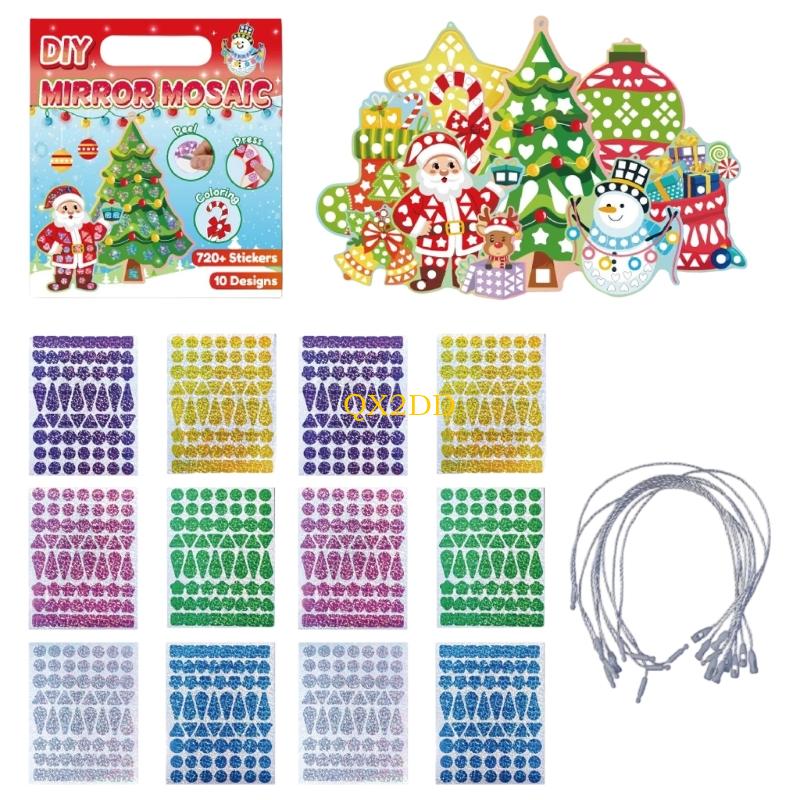 QX2D Christmas Foil Sticker Fo - Art Craft Mirror 评论和价格