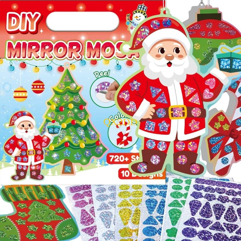 QX2D Christmas Foil Sticker Fo - Art Craft Mirror 评论和价格