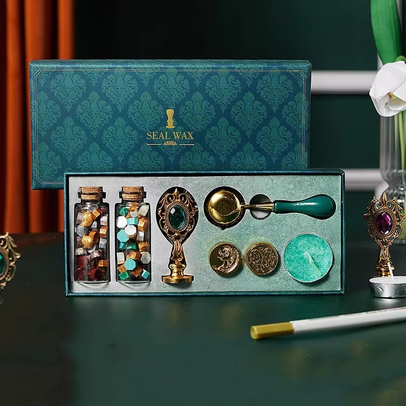 Wax Seal Stamp Set Vintage Kit - Batik Wax Kit 评论和价格