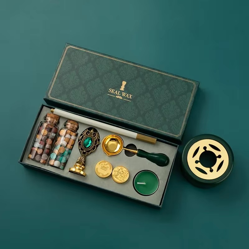 Wax Seal Stamp Set Vintage Kit - Batik Wax Kit 评论和价格