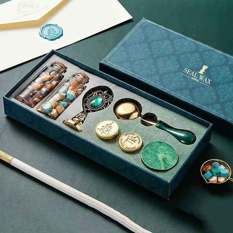 Wax Seal Stamp Set Vintage Kit - Batik Wax Kit 评论和价格