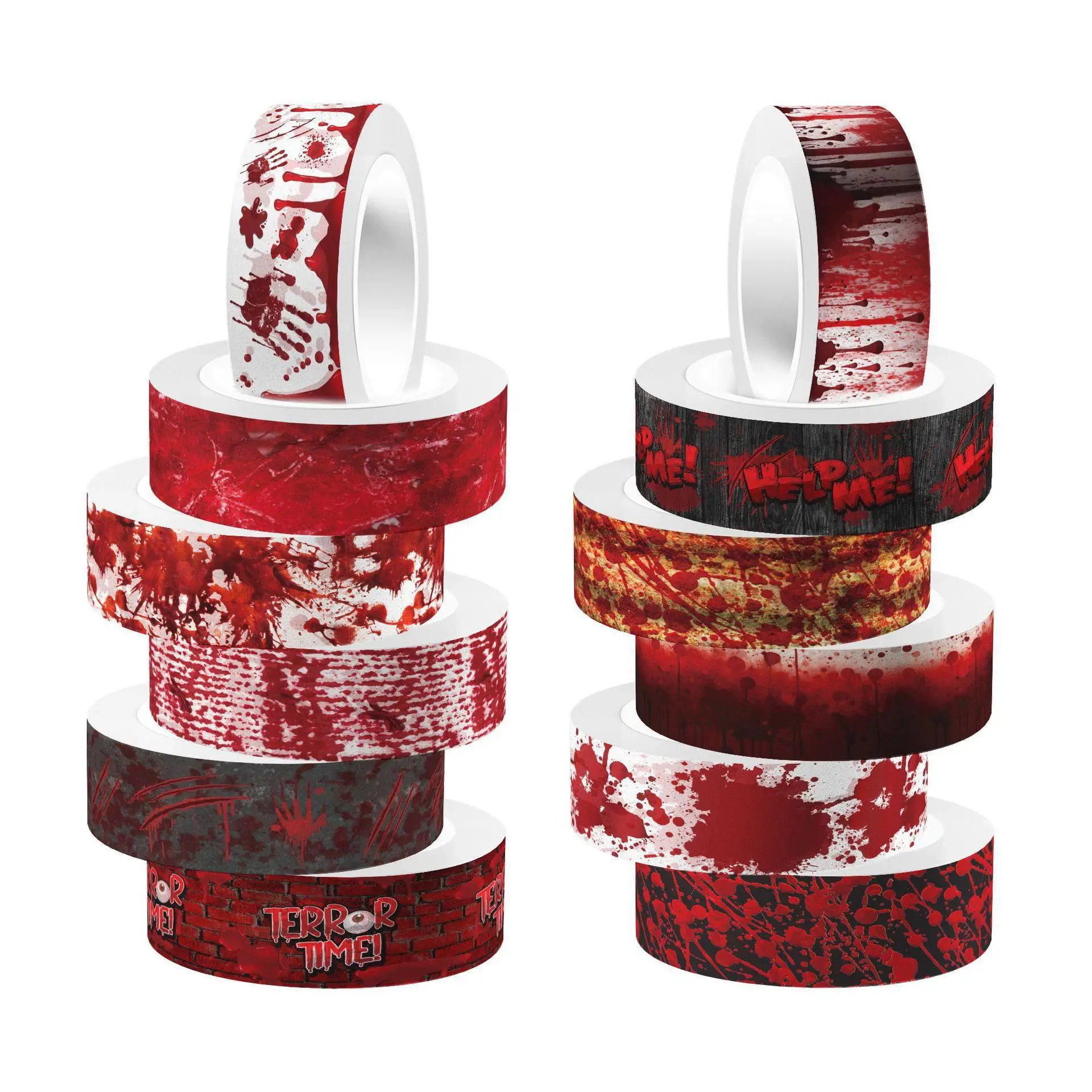 Halloween Bloody Hand Bleeding - Washi Tape Rolls 评论和价格