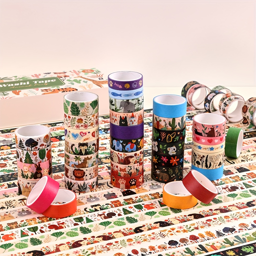 36 Rolls Vintage Animal Party  - Washi Tape Rolls 评论和价格