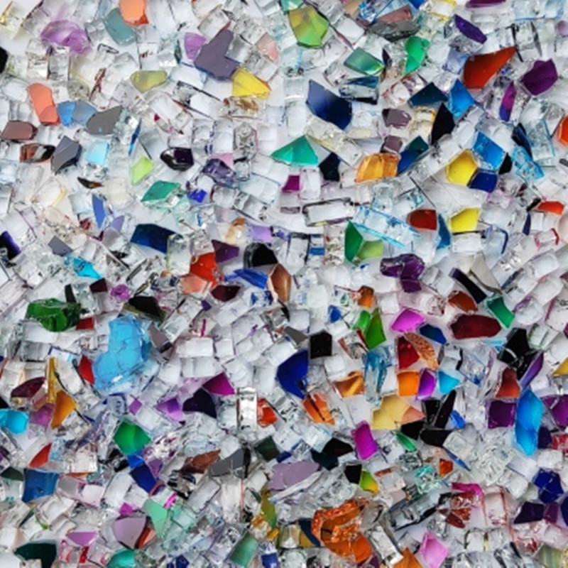 100g Mixed Color Crystal Glass - Art Craft Mirror 评论和价格