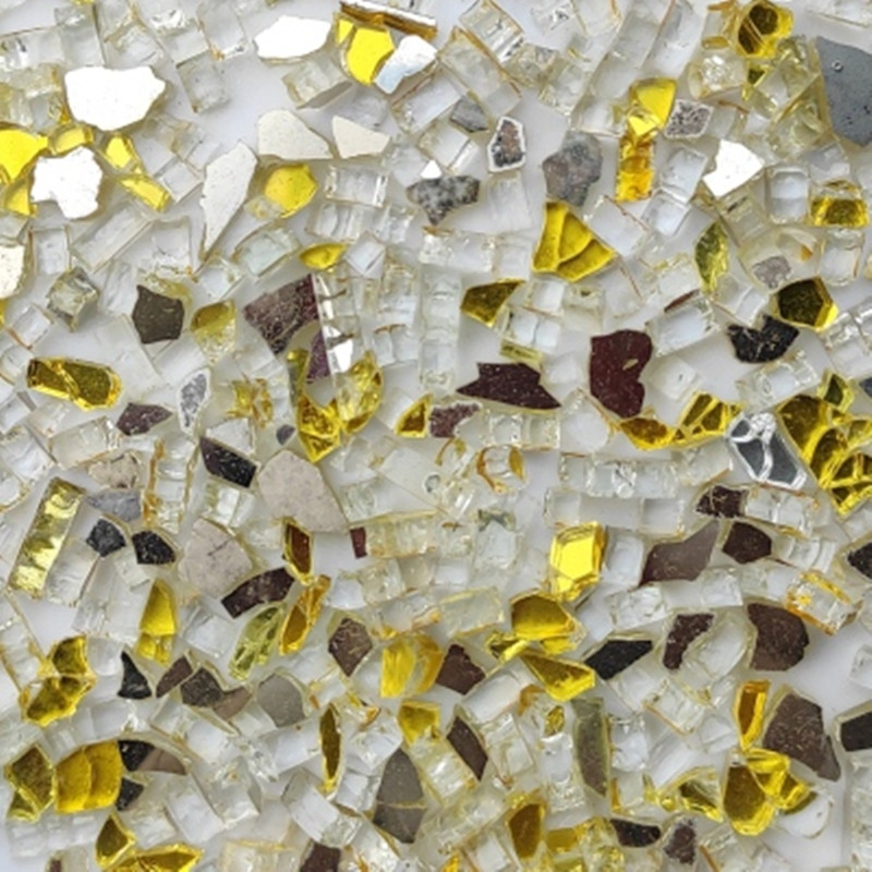 100g Mixed Color Crystal Glass - Art Craft Mirror 评论和价格