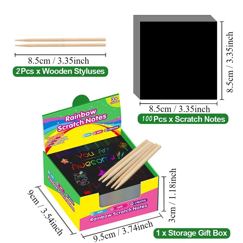 Many Creative Scratch Art Card - Art Craft Education 评论和价格