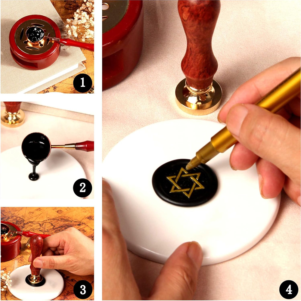 Personalized Wax Sealing Stamp - Batik Wax Kit 评论和价格
