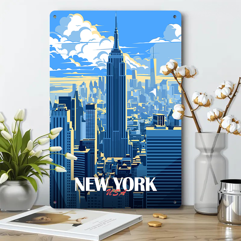 New York City Skyline Metal Wa - Art And Craft New York 评论和价格