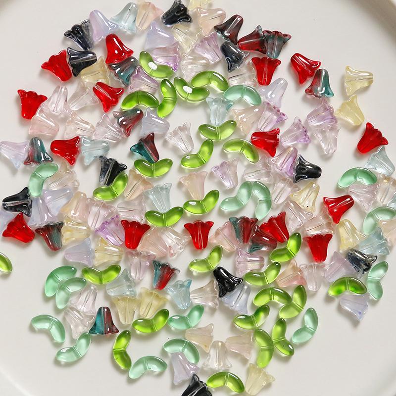 Lampwork  Flower Beads 30Pcs M - Art Craft Flower 评论和价格