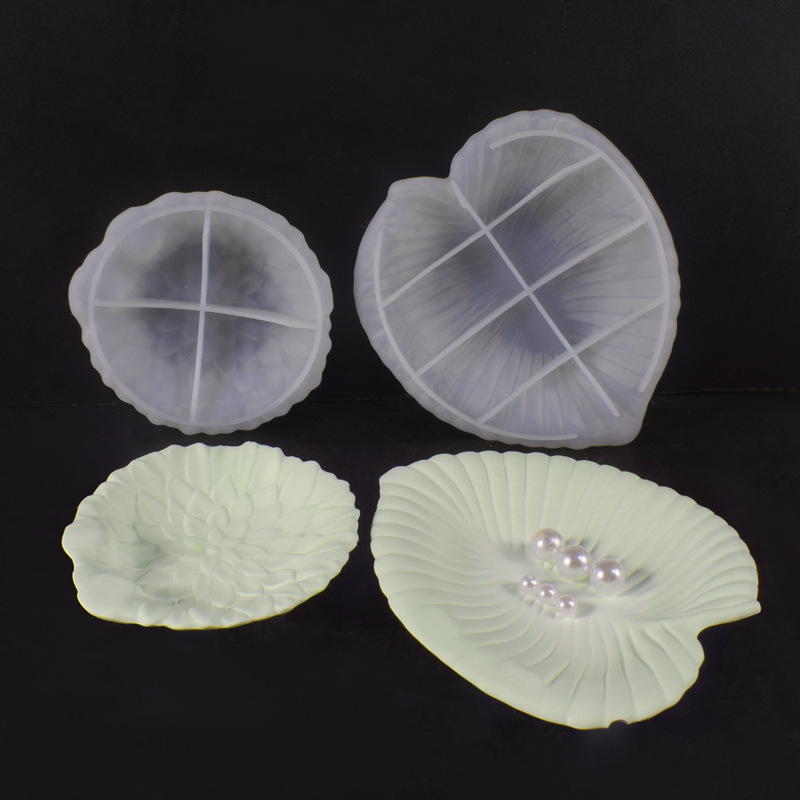 Plaster Cement DIY Leaf Dish M - Art Craft Mirror 评论和价格