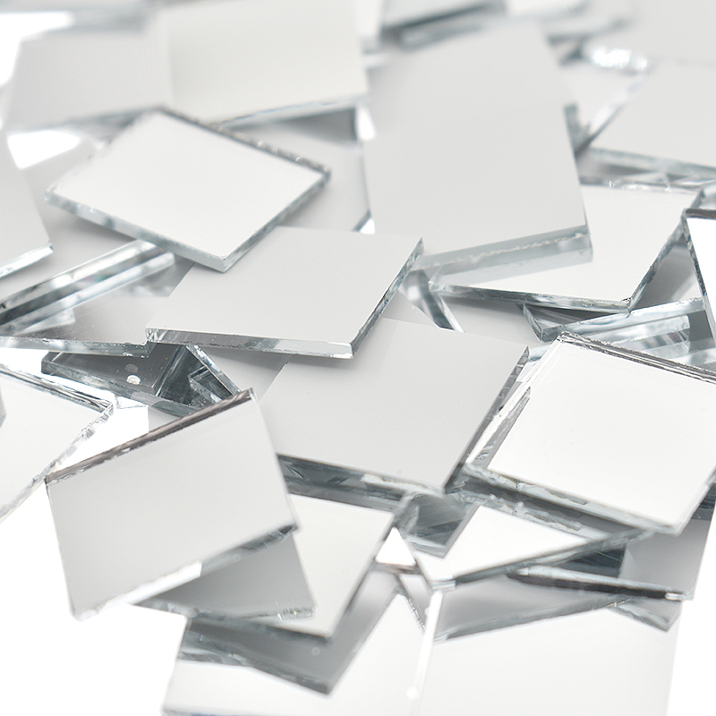 NEW Good 500Pcs 10x10mm/15x15m - Art Craft Mirror 评论和价格