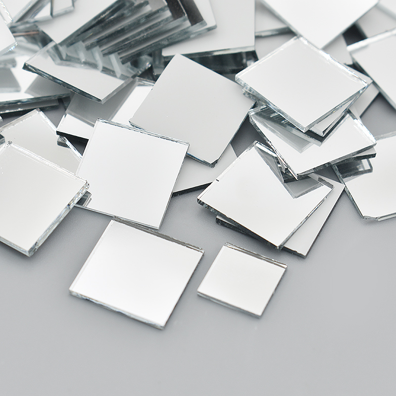 NEW Good 500Pcs 10x10mm/15x15m - Art Craft Mirror 评论和价格