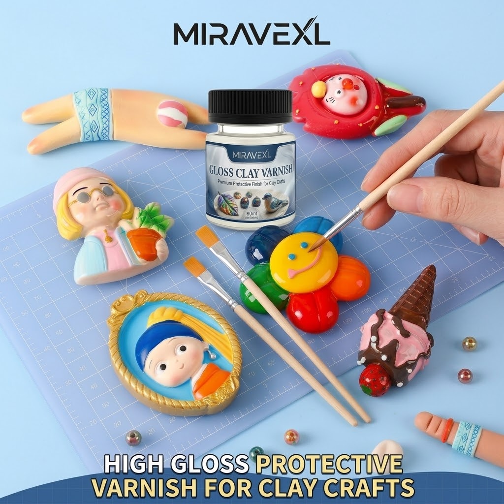 High Gloss Clay Glaze with 2 B - Air Dry Clay 评论和价格