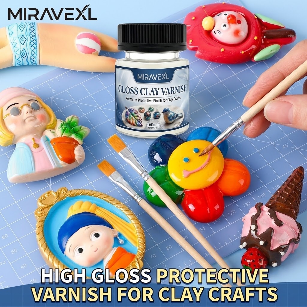 High Gloss Clay Glaze with 2 B - Air Dry Clay 评论和价格