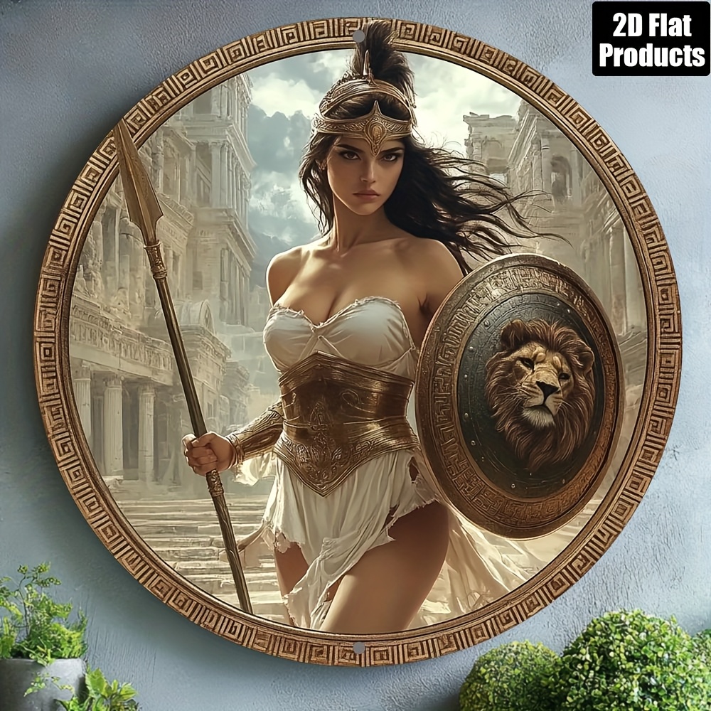 Vintage Greek Warrior Round Al - Art Craft Kitchen 评论和价格