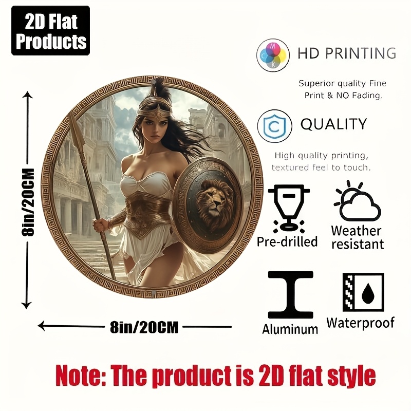 Vintage Greek Warrior Round Al - Art Craft Kitchen 评论和价格
