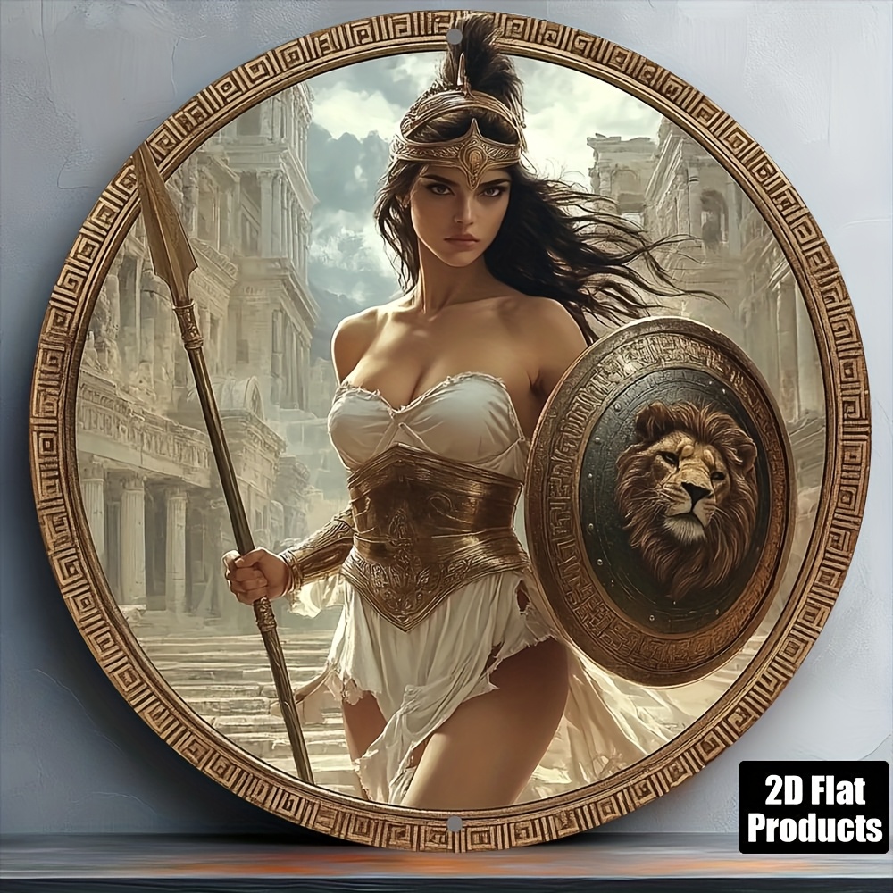 Vintage Greek Warrior Round Al - Art Craft Kitchen 评论和价格