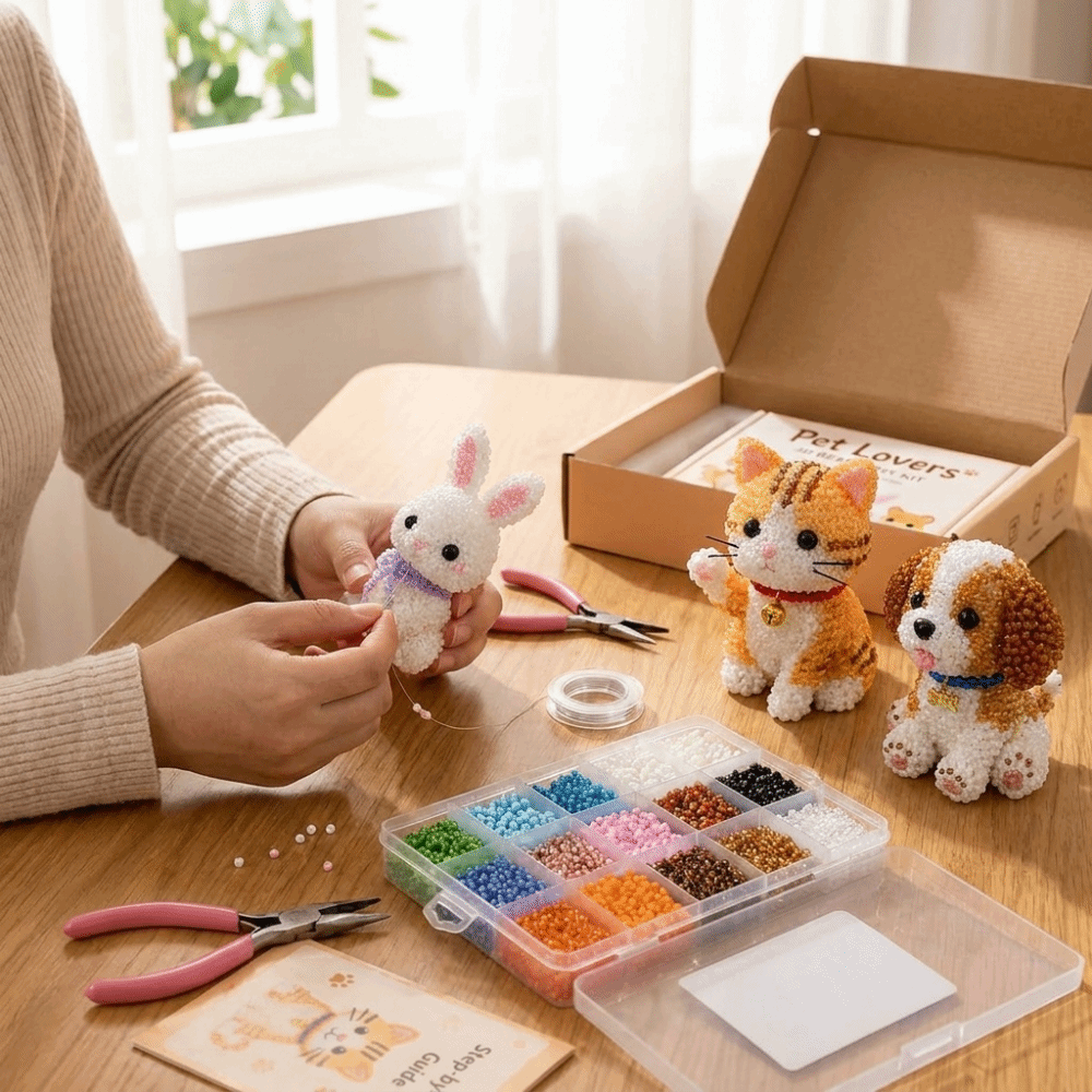 Handmade DIY Animal Bead Embro - Art Craft Education 评论和价格