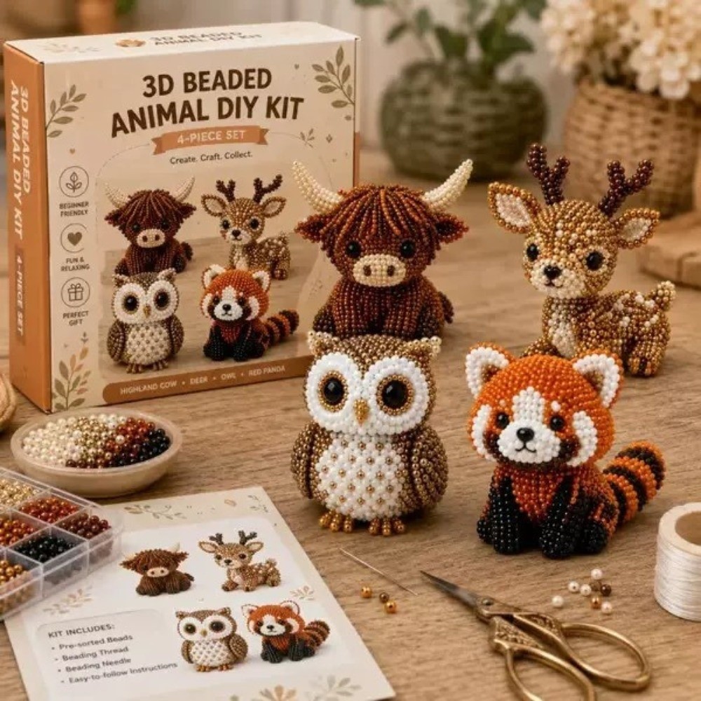 Handmade DIY Animal Bead Embro - Art Craft Education 评论和价格
