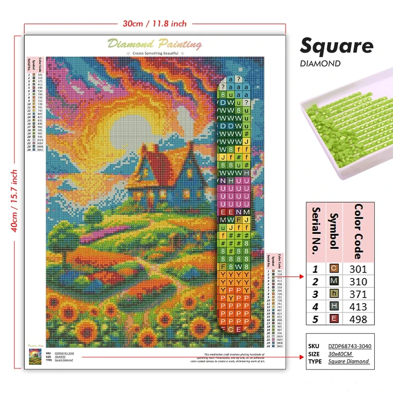 5D DIY Diamond Painting Kit Ne - Art And Craft New York 评论和价格