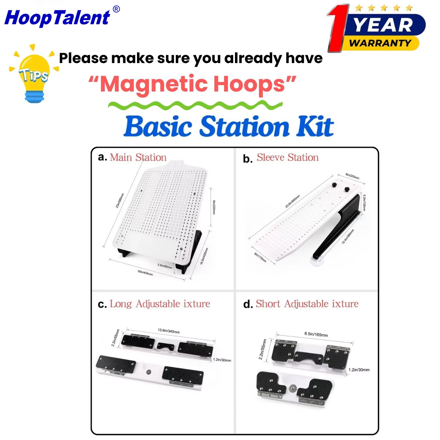 Hooping Station Kit for Ricoma - Embroidery Hoop Kit 评论和价格
