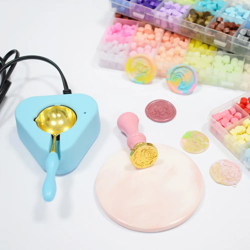 17PC/1Set Wax Seal Stamp Kit L - Batik Wax Kit 评论和价格