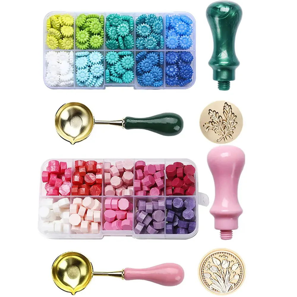 200pcs Tulip Wax Seal Stamp Ki - Batik Wax Kit 评论和价格