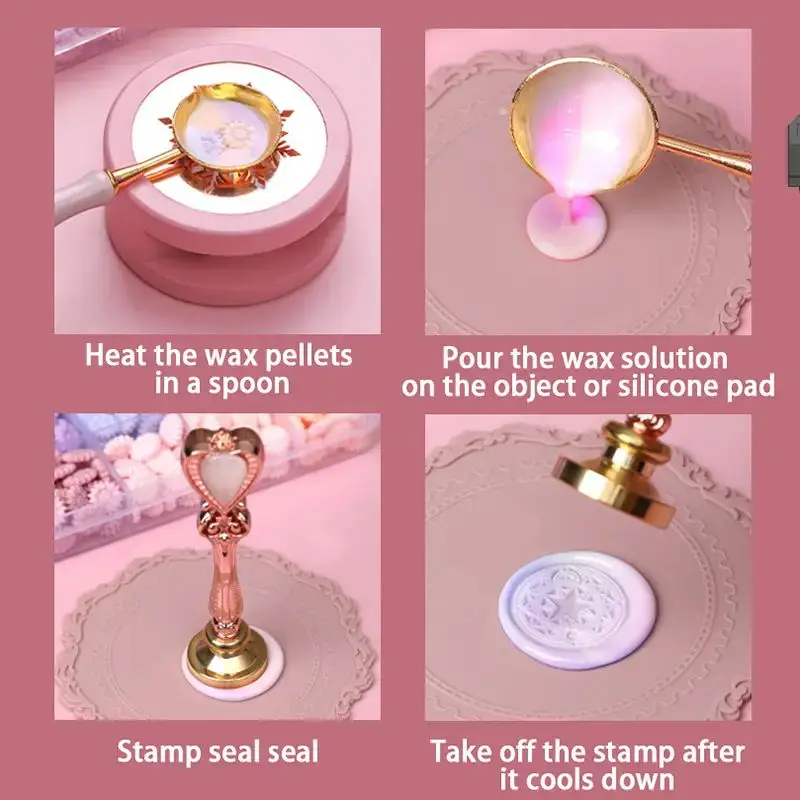 200pcs Tulip Wax Seal Stamp Ki - Batik Wax Kit 评论和价格