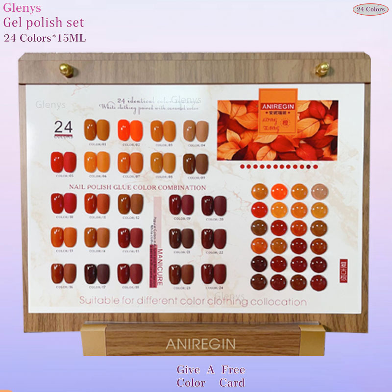 Vintage Brown 24 Color Nail Po - Art Craft Online 评论和价格