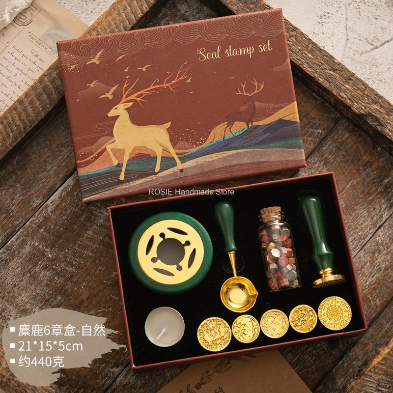 Wax Seal Stamp Set Lacquered S - Batik Wax Kit 评论和价格