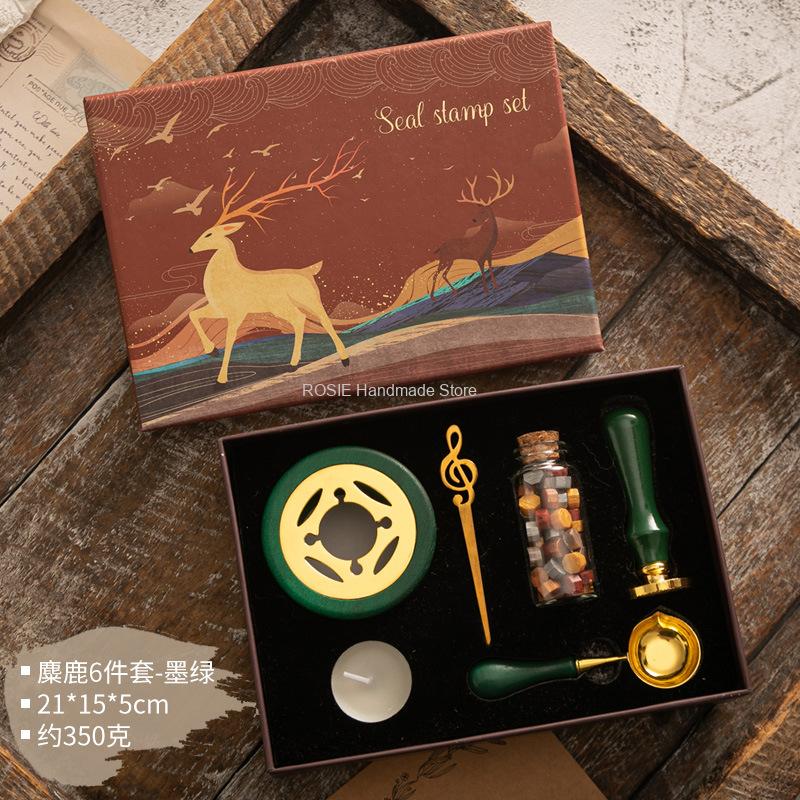 Wax Seal Stamp Set Lacquered S - Batik Wax Kit 评论和价格