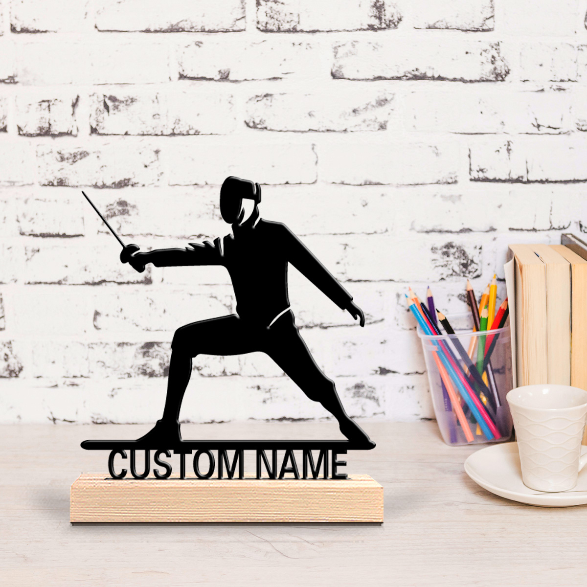 1pc Simple Fencing Customized  - Art Craft Names 评论和价格
