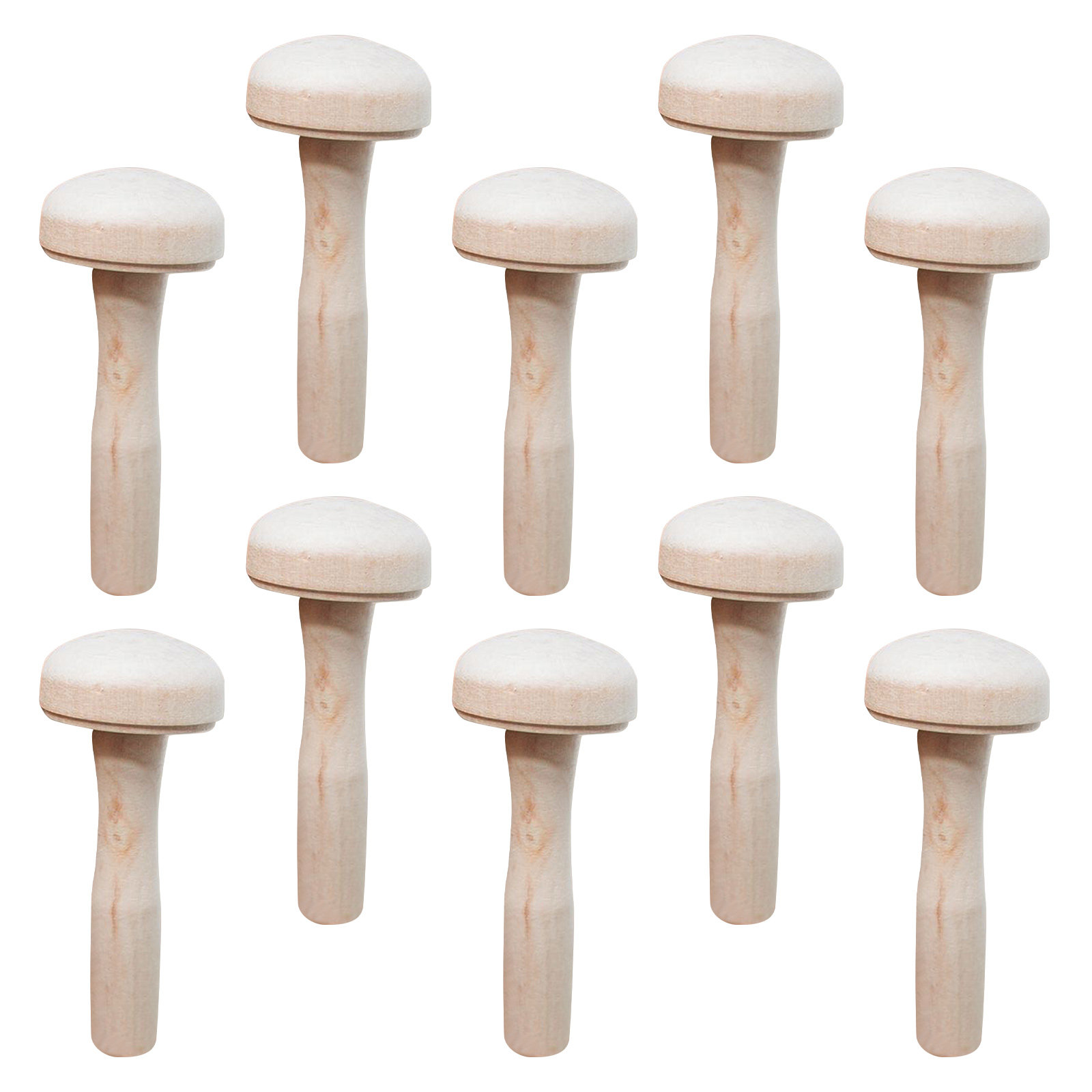 10Pcs Wood Mushroom Printmakin - Art Craft Education 评论和价格